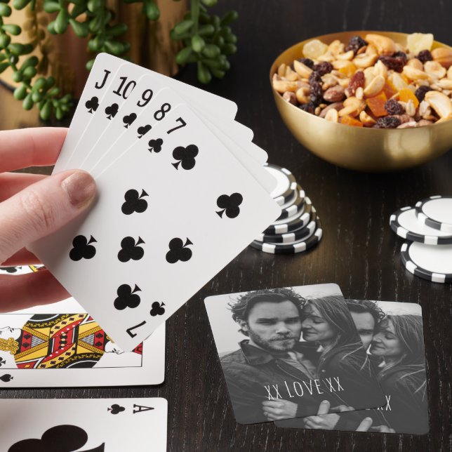 Jeu De Cartes Créez votre propre texte d'amour photo personnalis (In Situ)