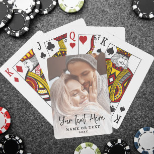 Jeu De Cartes Créez votre propre texte de photo de script