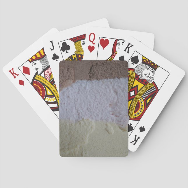 Jeu De Cartes Crème de glace napolitaine Jouer aux cartes (dos)