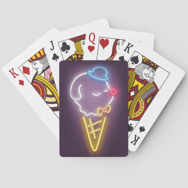 Jeu De Cartes Crème de glace néon (dos)