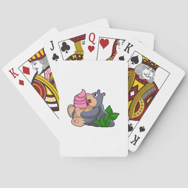 Jeu De Cartes Crème glacée Mole avec gaufre (dos)