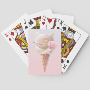 Jeu De Cartes Crème Rose d'été