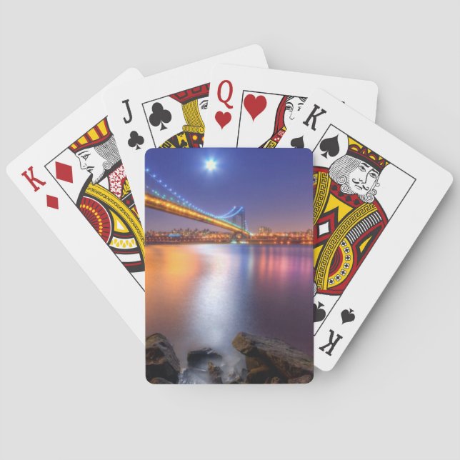 Jeu De Cartes Crépuscule, George Washington BridgePalisades, NJ. (dos)