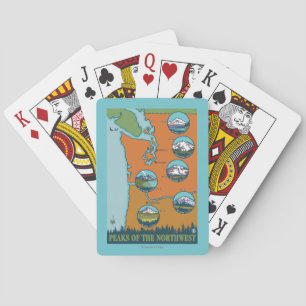 Jeu De Cartes Crêtes du nord-ouest - 5 montagnes différentes