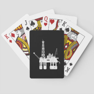 Jeu De Cartes Creuse de forage de puits d'huile d'océan