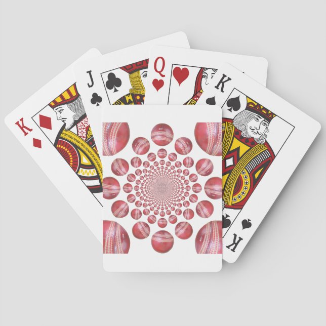Jeu De Cartes Crimson Vortex : Belle Balle de Cricket Rouge (dos)