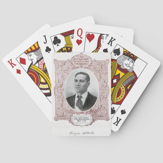 Jeu De Cartes Crispus Attucks : Martyr de la révolution américai (dos)