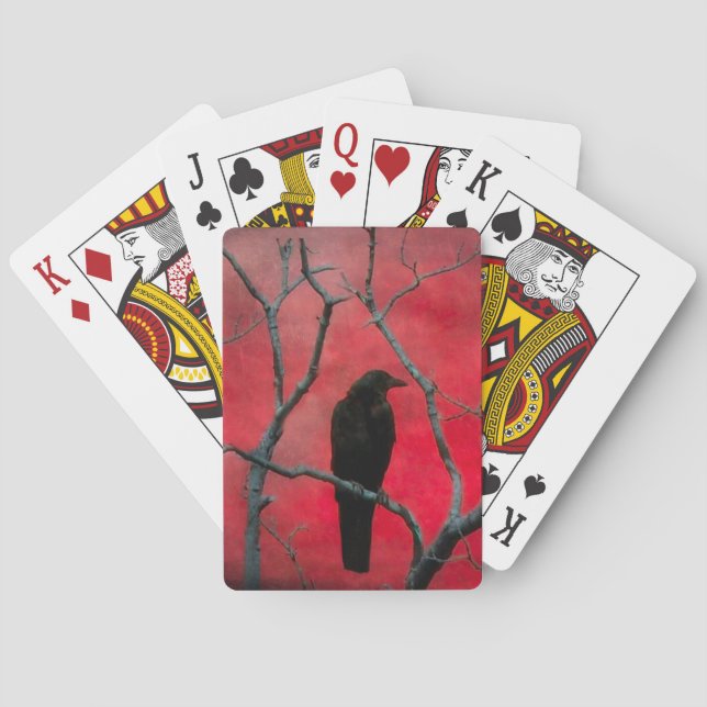 Jeu De Cartes Crochet de nuit rouge velours (dos)