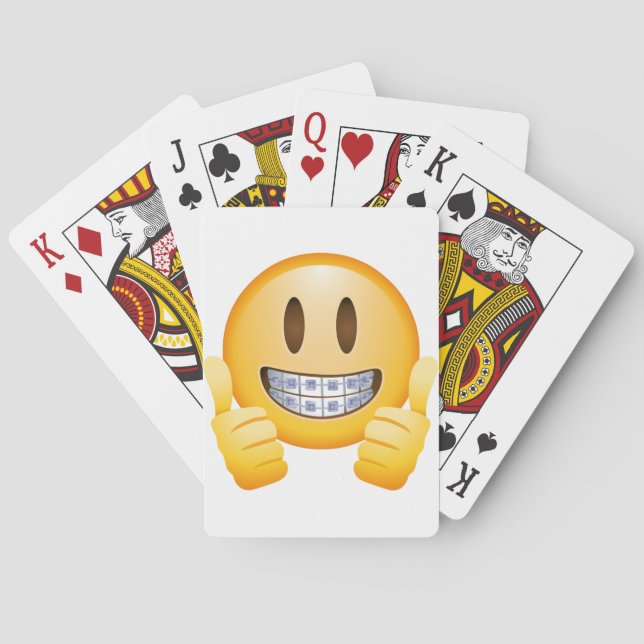 Jeu De Cartes Croisillons Geeky Emoji (dos)
