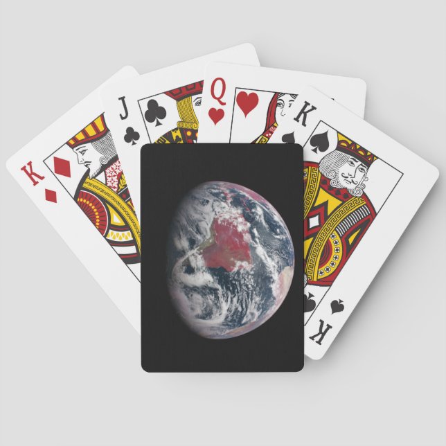 Jeu De Cartes Croissance plante Sur La Planète Terre. (dos)