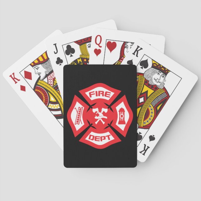 Jeu De Cartes Croix maltaise - cartes de jeu (dos)