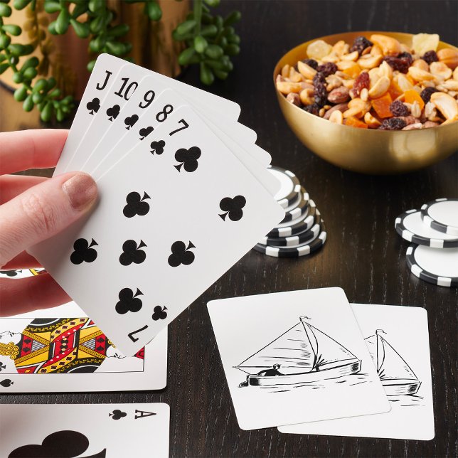 Jeu De Cartes Croquis de voilier (Créateur téléchargé)