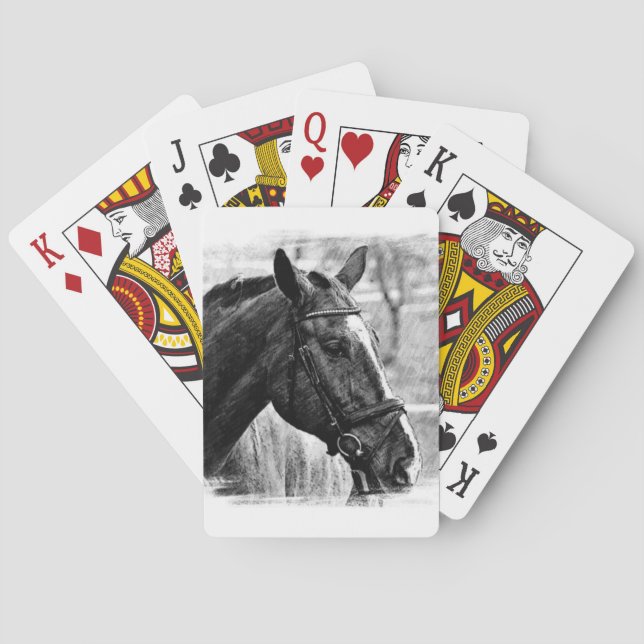 Jeu De Cartes Croquis noir blanc (dos)