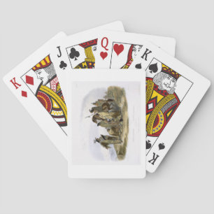 Jeu De Cartes Crow Indians, plaque 13 du volume 1 de `Travels i