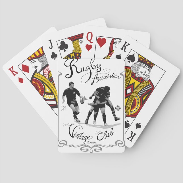 Jeu De Cartes Cru d'association de rugby (dos)
