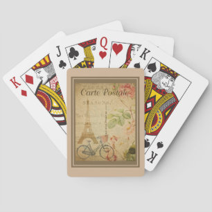 Jeu De Cartes Cru parisien avec Tour Eiffel