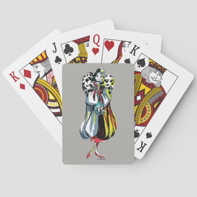 Jeu De Cartes Cruella De Vil | Dans ses fourrures (dos)