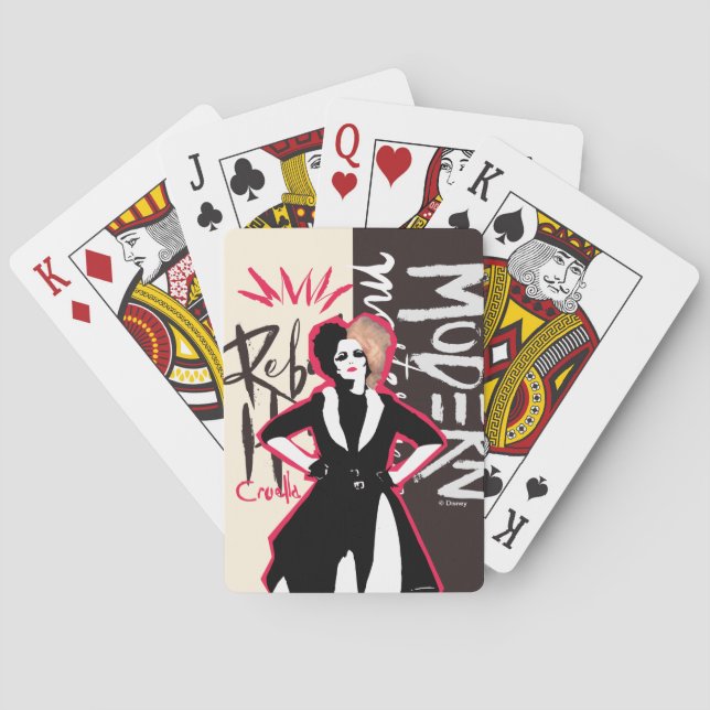 Jeu De Cartes Cruella | Rebel Heart Jouer des cartes (dos)