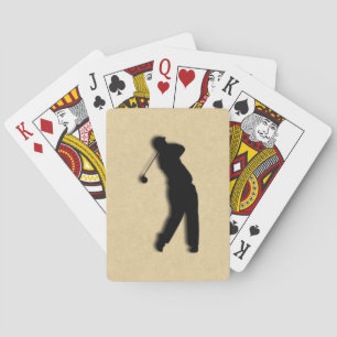 Jeu De Cartes Cuir bronzé golf