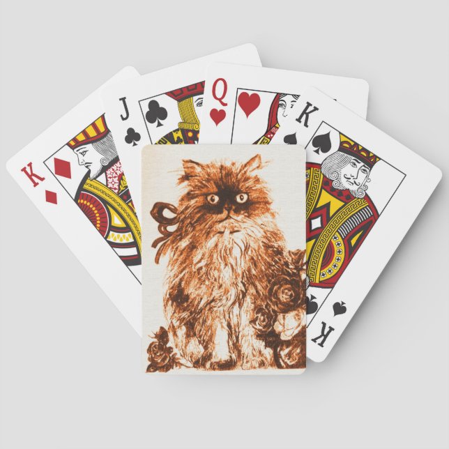 Jeu De Cartes CUISINE AVEC ROSES, Brown Sepia White (dos)