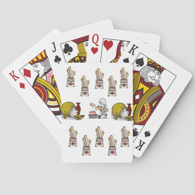 Jeu De Cartes Cuisine Lecture Carte Deck (dos)