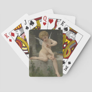 Jeu De Cartes Cupidé avec papillon (par Bouguereau)