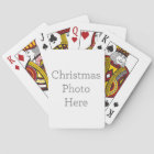 Custom Christmas Photo Playing Cards Gift
