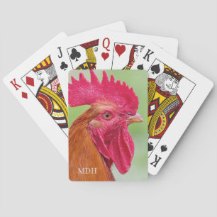 Jeu De Cartes Custom Rooster Close-up