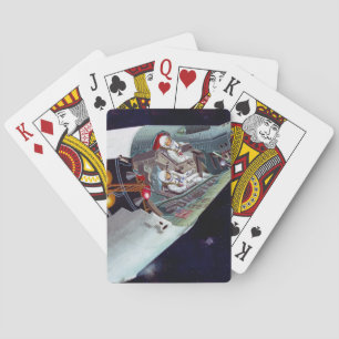 Jeu De Cartes Cutaway Un Appareil Spacecraft Gemini À Deux Perso