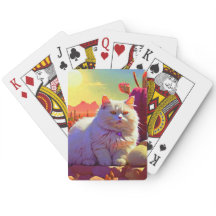 Cute & Artistic Cat Poker Cards