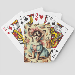 Jeu De Cartes Cute Chihuahua Peinture Chiot