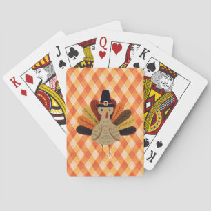 Jeu De Cartes Cute, classique/vintage Thanksgiving Turquie