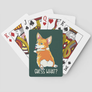 Jeu De Cartes Cute Corgi Chien Butt Devinez Quel Gag