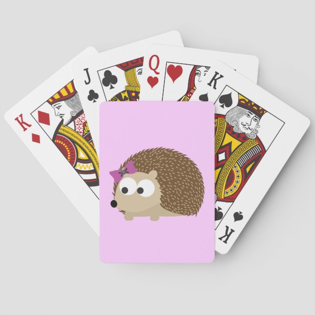 Jeu De Cartes Cute Girl Hedgehog (dos)