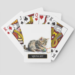 Jeu De Cartes Cute Kitten Jouer avec le fil Personnaliser