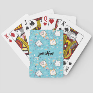 Jeu De Cartes Cute Kitty Chats Motif Whimsical