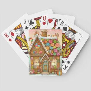 Jeu De Cartes Cute, maison de pain d'épices