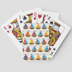Jeu De Cartes Cute Motif de voilier 2