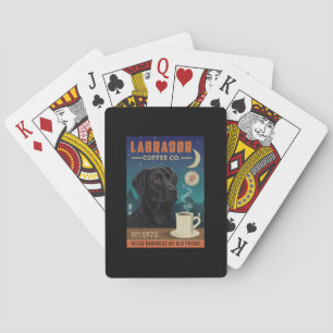 Jeu De Cartes Cute Noir Labrador Retriever Chien Louveur de café