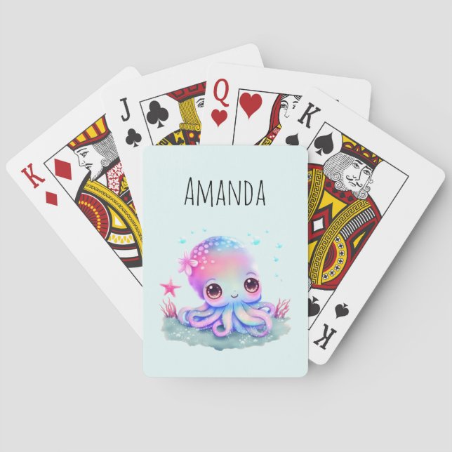 Jeu De Cartes Cute Octopus Sea Creator (dos)