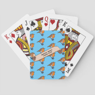 Jeu De Cartes Cute Robin Rockin' Robin Poker Club Retro Motif