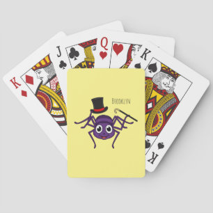 Jeu De Cartes Cute Spider dans le top a un dessin animé