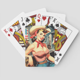 Jeu De Cartes Cute Vintage Country Girl Pin up