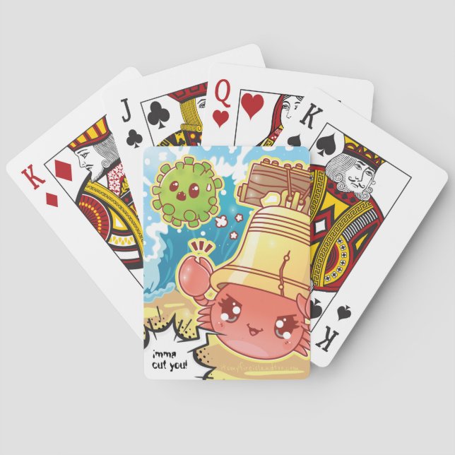 Jeu De Cartes Cutie Crab vs COVID (dos)