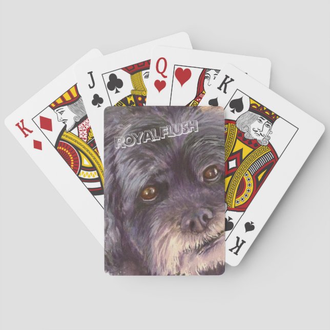 JEU DE CARTES CUTIE NOIR COCK-A-POO MIX (dos)