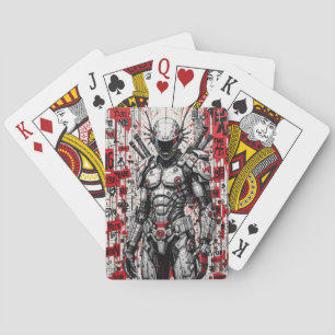 Jeu De Cartes Cyberpunk Warrik Graffiti jouant aux cartes