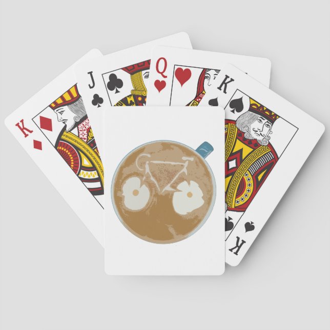 Jeu De Cartes Cyclisme Art Latte (dos)