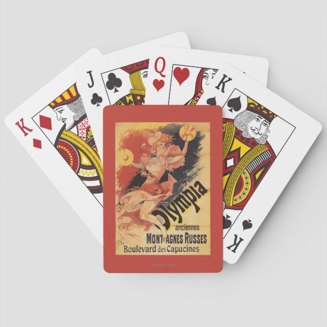 Jeu De Cartes Cymbales se brisantes de fille de boîte de nuit (dos)