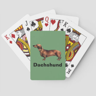 Jeu De Cartes Dachshund Chien Jouer aux cartes