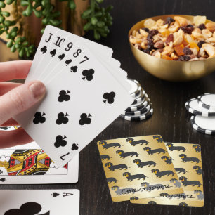 Jeu De Cartes Dachshund Design personnalisé